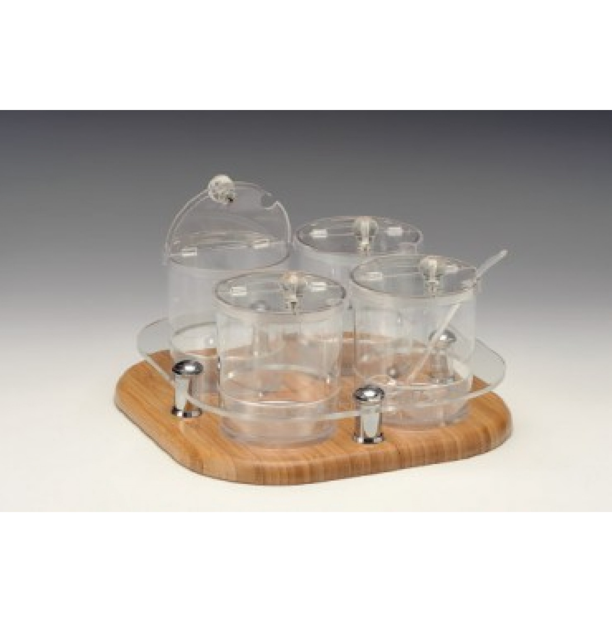 POLİKARBONAT SOSLUK REÇELLİK BAHARATLIK STANDI 30 X 30 X H:17 Cm